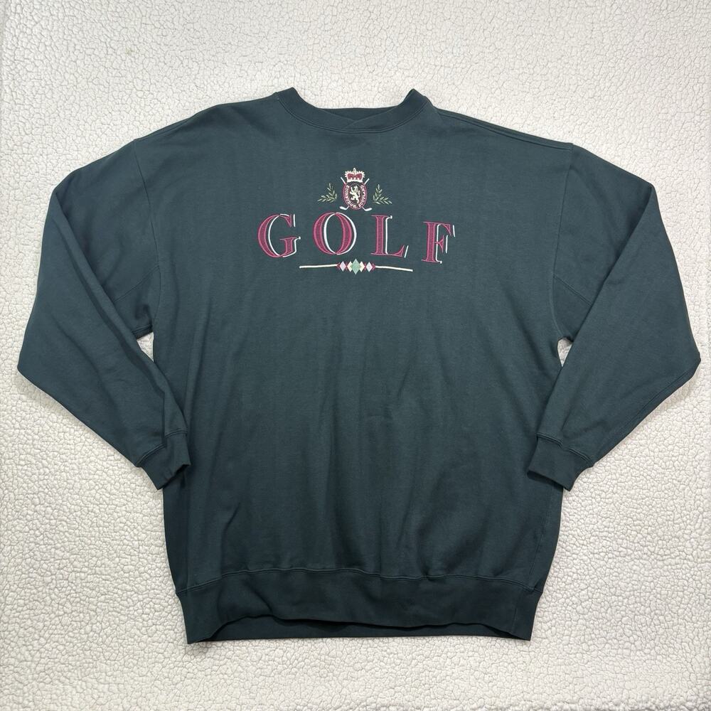 VTG Great American Lakes & Timbers Golf Sweatshirt Mens XXL Scotland